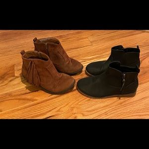 Girl Boots, Size 5, Brown & Black